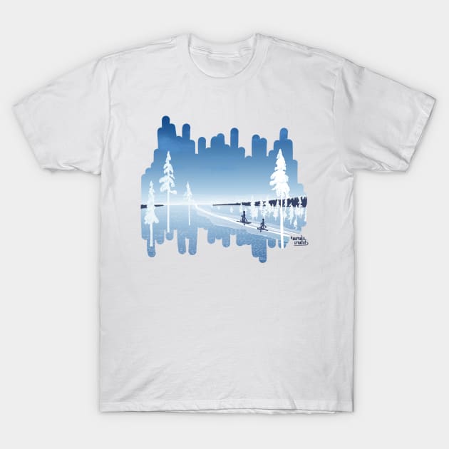 Blue Arctic moments T-Shirt by Aurealis